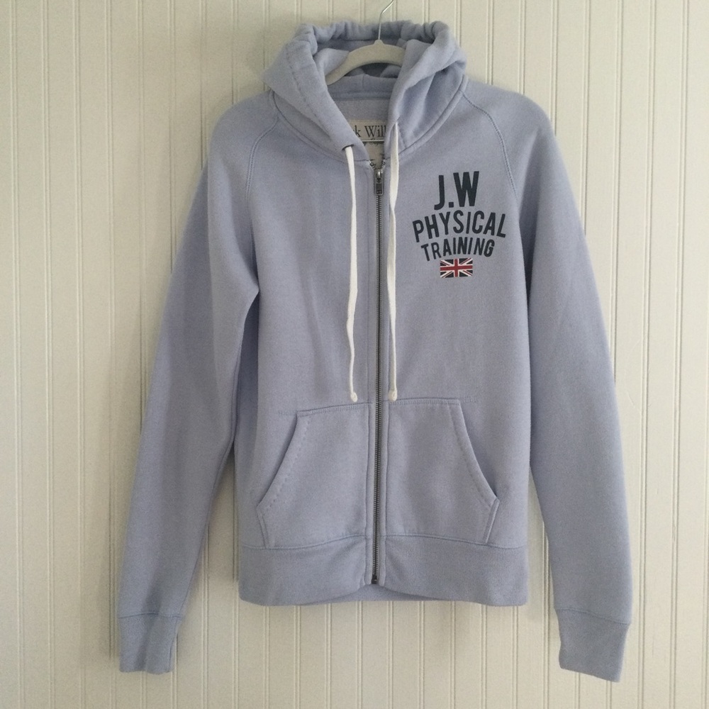 Jack Wills “Fabulously British” Front Zip Hoodie
